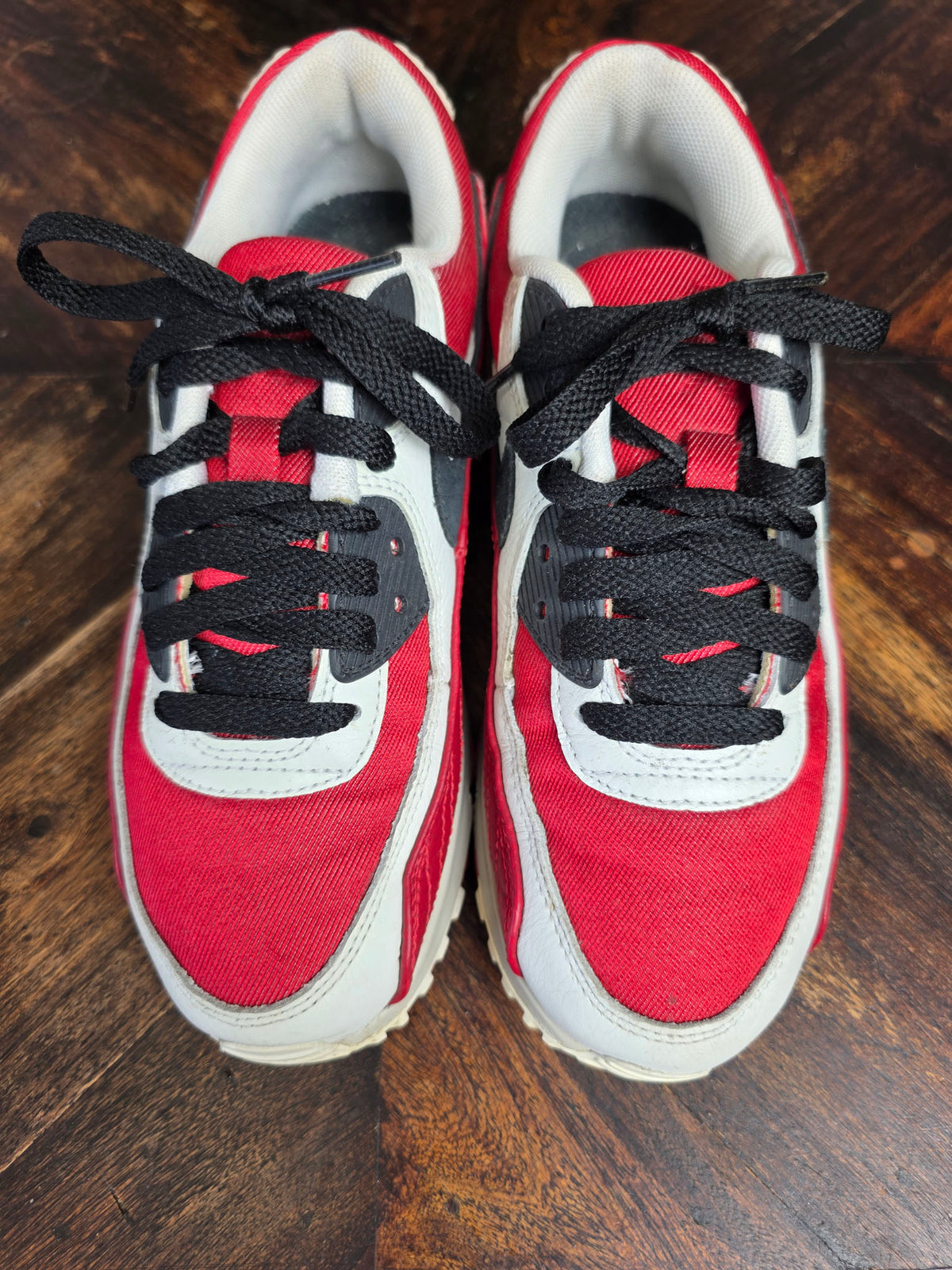 Nike Air Max 90 NikeID Red White Black | maat 36,5