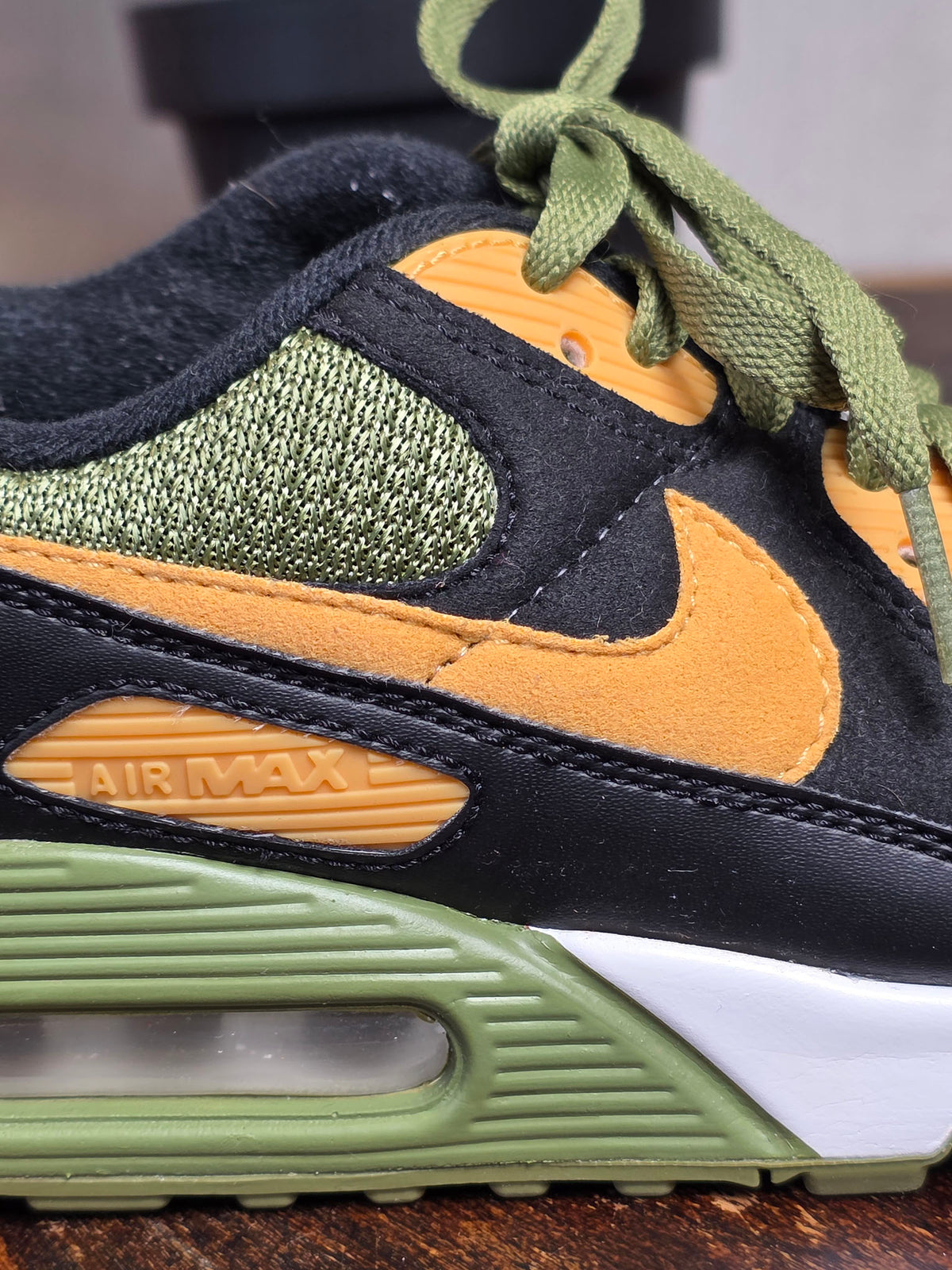 Nike Air Max 90 NikeID Green Yellow | maat 40
