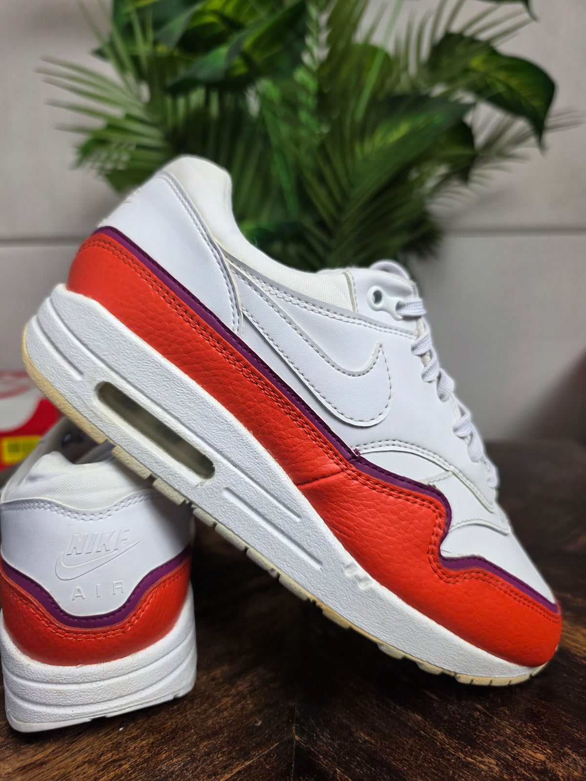 Nike Air Max 1 Liner White Red | maat 38