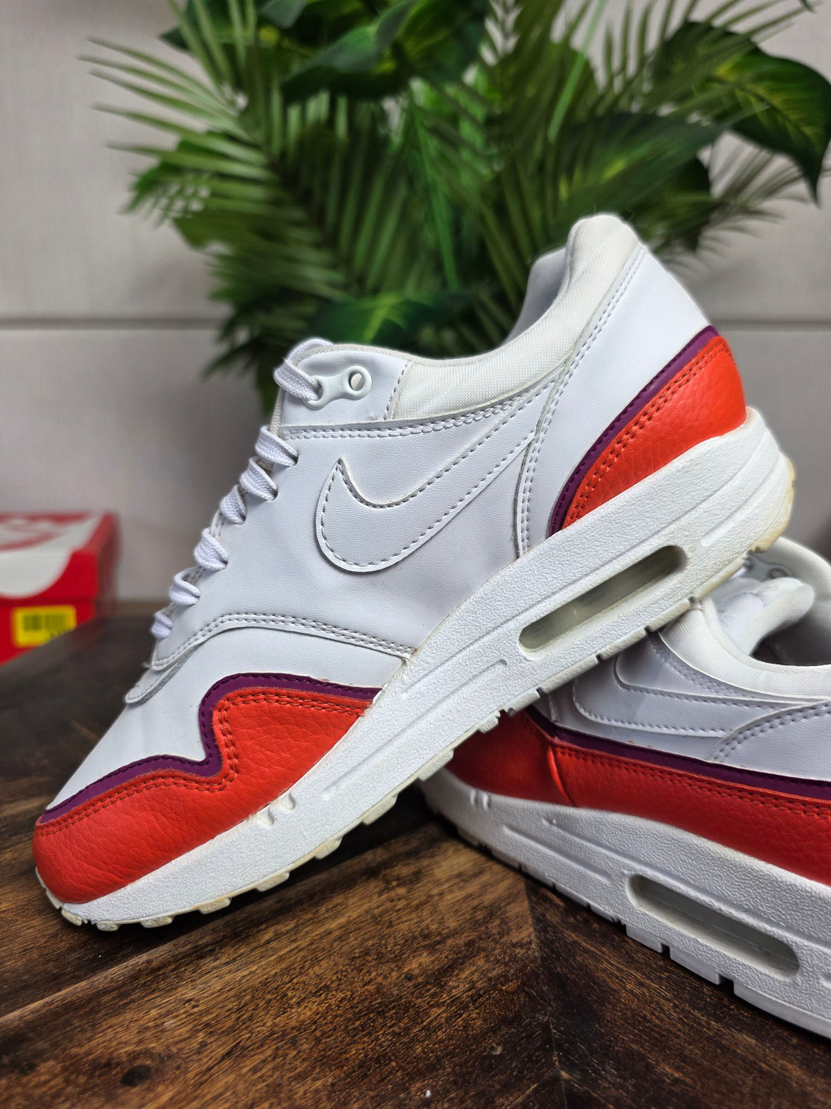 Nike Air Max 1 Liner White Red | maat 38