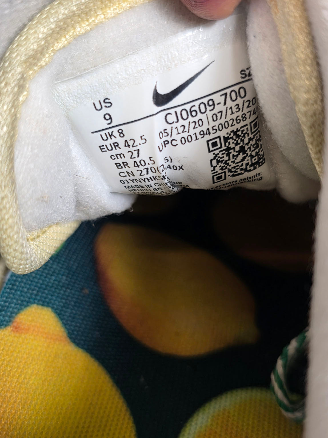 Nike Air Max 1 Lemonade | maat 42,5