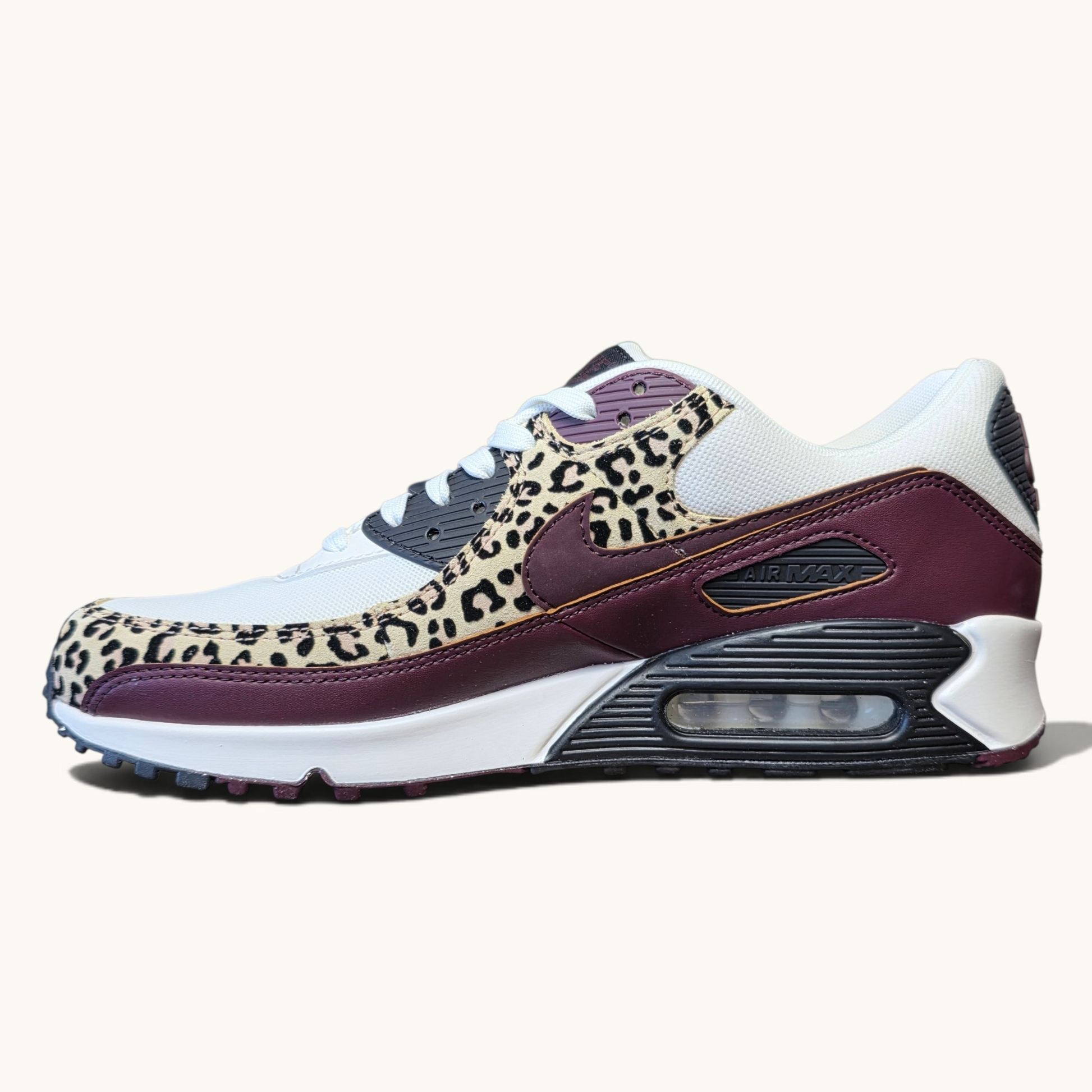 Nike Air Max 90 "Deep Burgundy Leopard"